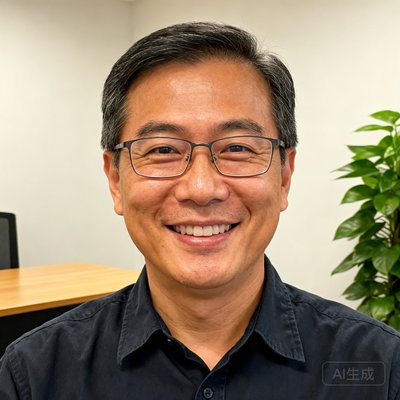 探球网创始人张磊的头像照片，一位戴着眼镜的40岁左右男性，穿着深色衬衫，面带微笑，背景是简约的办公环境